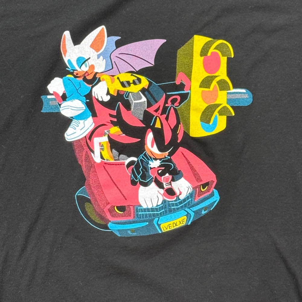 Shadow Rouge T Shirt Mens XL Sonic Team Dark Street Racing Graphic Gaming Tee